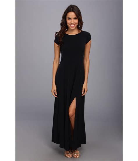 michael michael kors cap sleeve slit maxi dress|Michael Kors high end dresses.